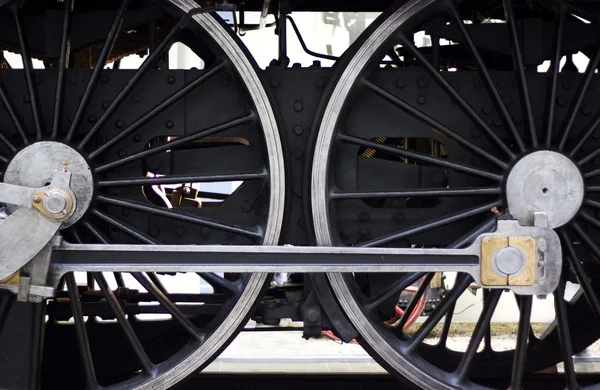 轮子的老火车 — 图库照片