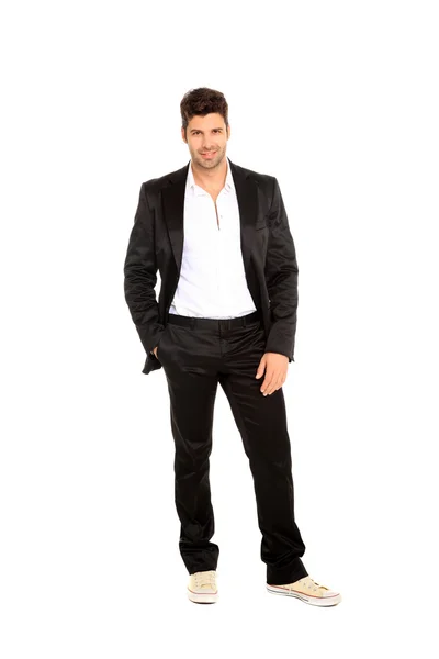 Schöner Mann im Anzug — Stockfoto