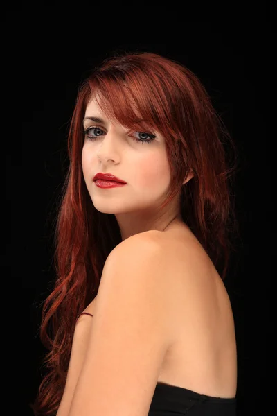 Bela menina cabelo vermelho — Fotografia de Stock