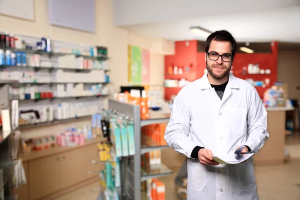 Young male pharmacist — Stock Photo, Image