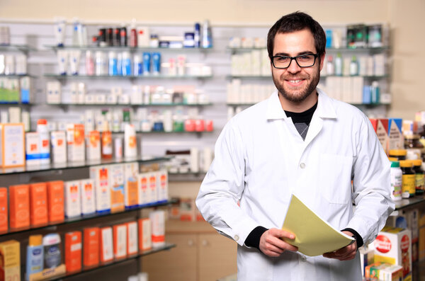 Young pharmacist