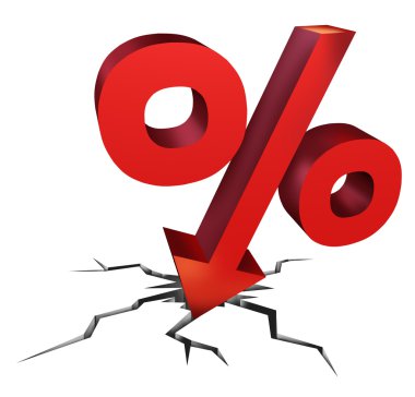 Falling Interest Rates clipart