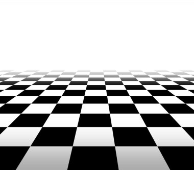 Checkered Background In Perspective clipart