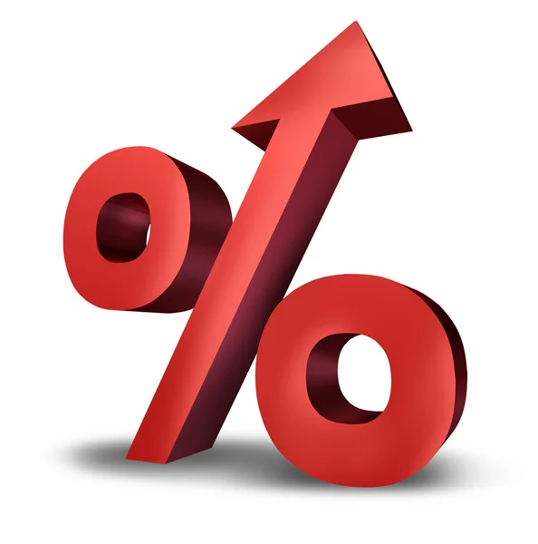 Rosnące stopy procentowe — Zdjęcie stockowe