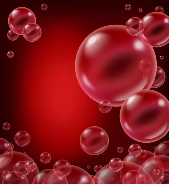 Elemento de diseño de burbuja de jabón rojo — Foto de Stock