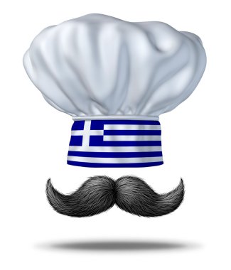 Greek Cooking Concept clipart