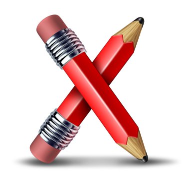 Pencil Cross Icon clipart