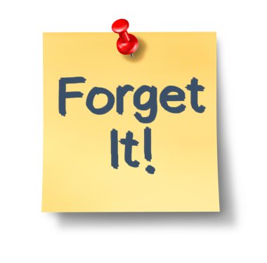 Forget It Office Note clipart