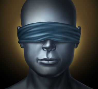 Blindfolded clipart