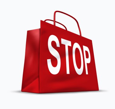 Stop shopping clipart