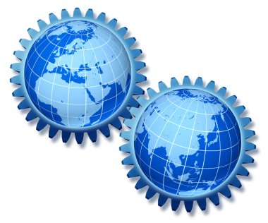 Europe Asia Trade Concept clipart