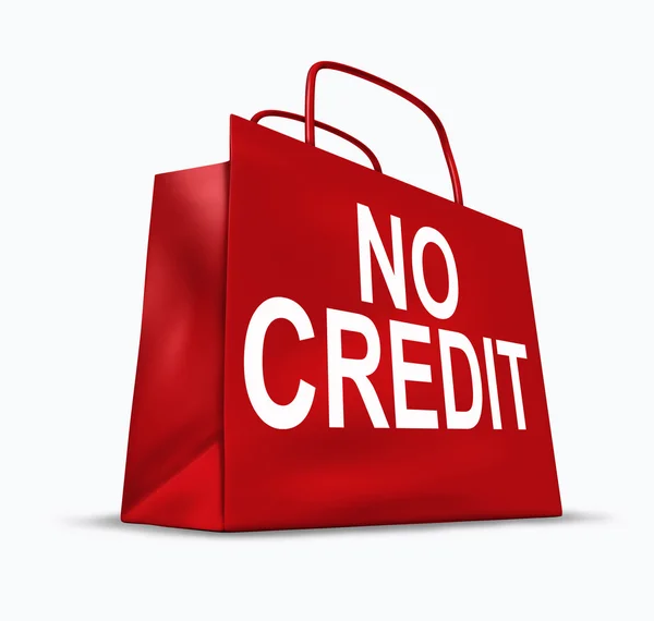 Nenhum símbolo de crédito — Fotografia de Stock
