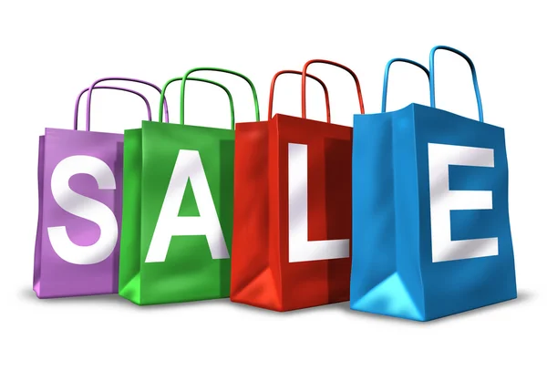 Shopping Bags Sale Symbol — Stock Photo, Image