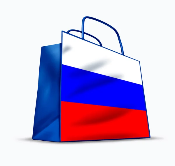 Russian market — Stock Photo, Image