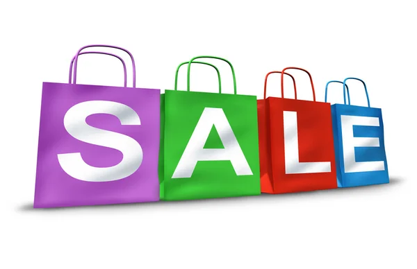 Shopping Bags With the Word Sale — Stock Photo, Image
