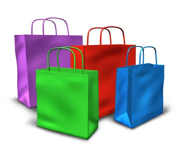 Gruppo di shopping bag — Foto Stock