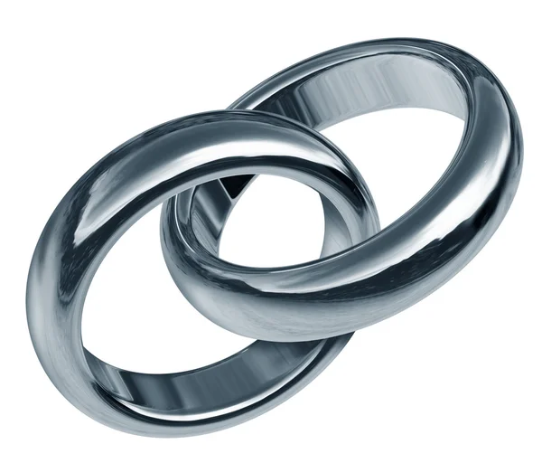 Propojené partnerství s propojenou rings — Stock fotografie