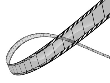 3d film on white clipart