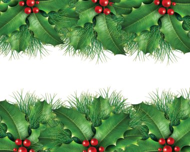 Green pine Christmas background image clipart