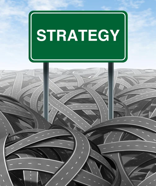 Estratégia de negócios e desafio — Fotografia de Stock