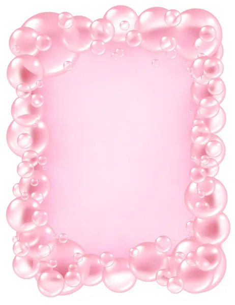 stock image Pink Bubbles frame