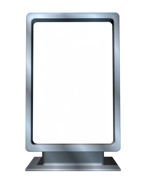 Marketing and advertising Blank vertical billboard — Stock Photo, Image