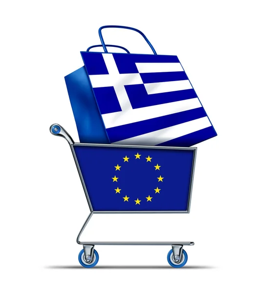 Greece for sale with Europe buying Greek debt — Stock Photo, Image