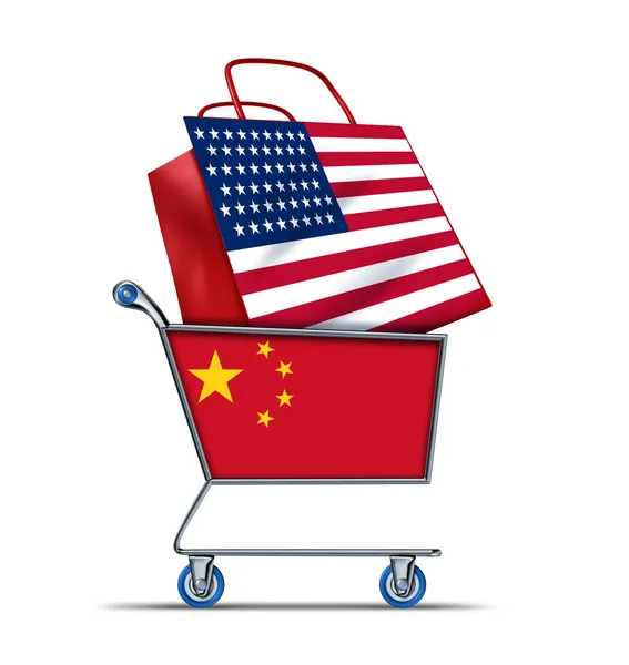 U.S. for sale with China buying American debt — Stock Photo, Image