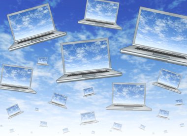 Cloud computing concept clipart