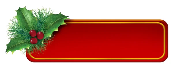 Christmas blank tag decoration element — Stock Photo, Image