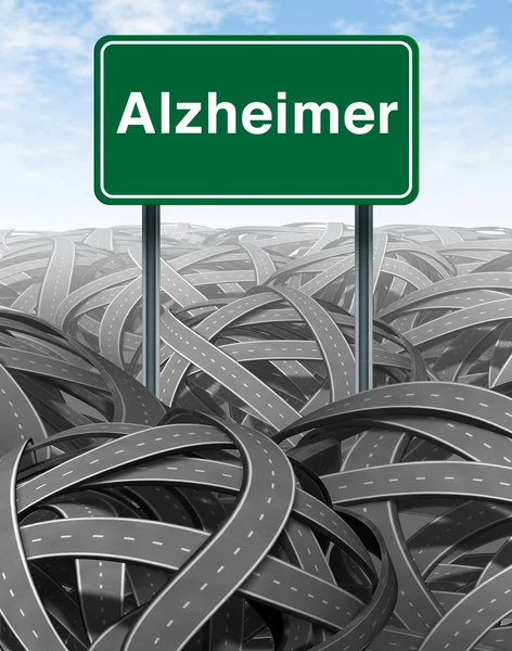 Morbo di Alzheimer e demenza Concetto medico — Foto Stock