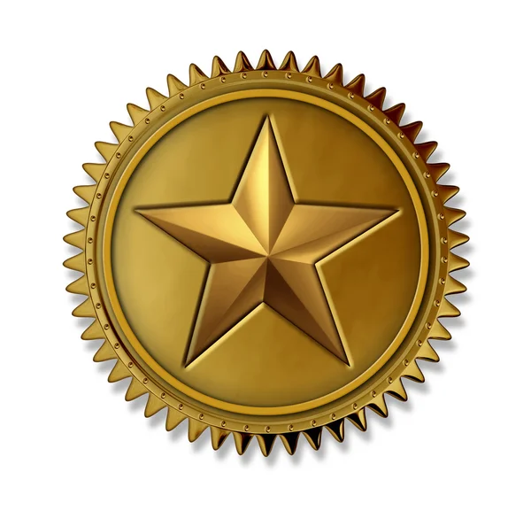 Gold Star Award — Stock Photo, Image