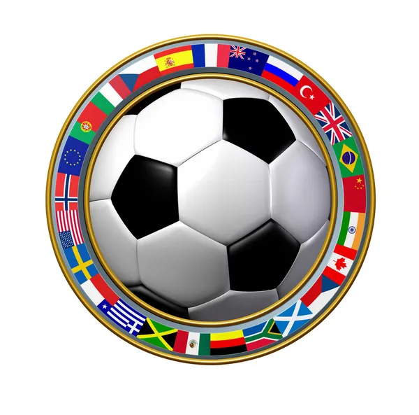 Глобальний футбол — стокове фото