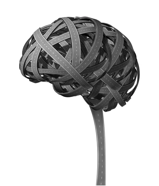 Demenz des menschlichen Gehirns — Stockfoto