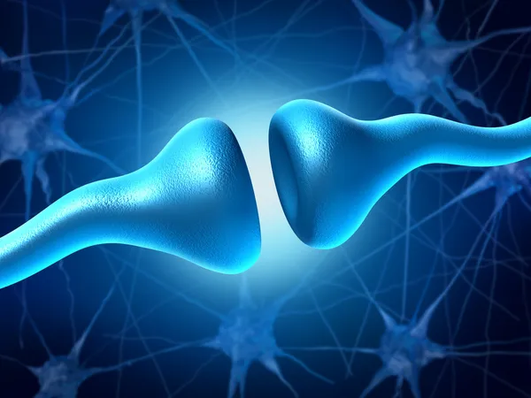Sinapse e neurônios — Fotografia de Stock