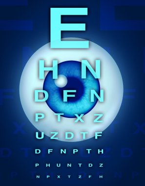 Eye Chart and Vision clipart