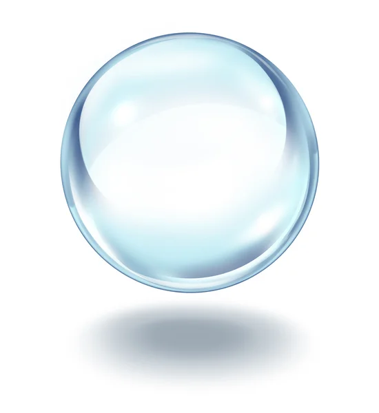 水晶球漂浮 — 图库照片