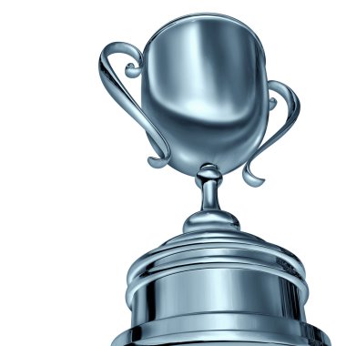 Silver Trophy Award clipart