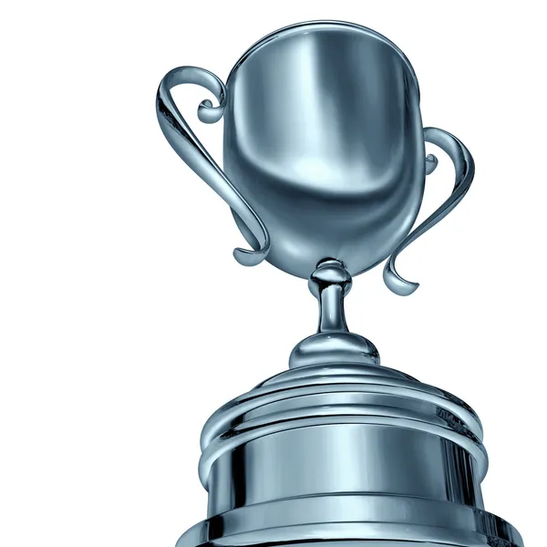Silver Trophy Award — Stock Photo, Image