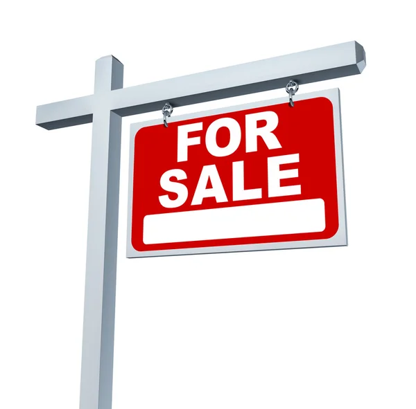 Estate Sign For Sale Sign — Stock Photo, Image