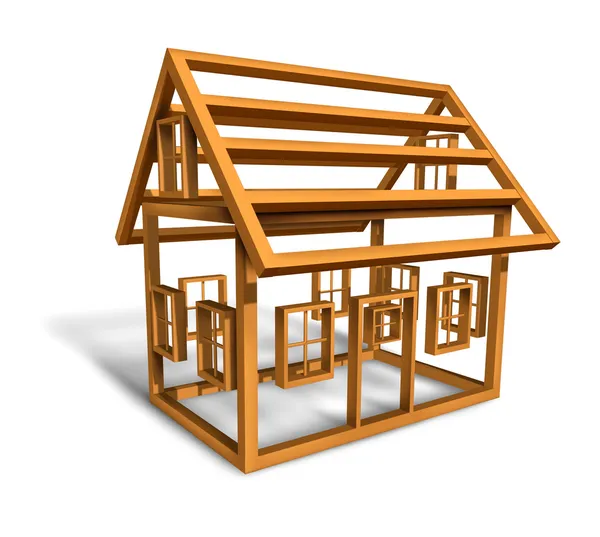 Byggande av bostäder — Stockfoto