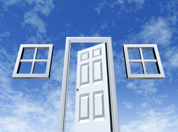 Öppen dörr till möjlighet — Stockfoto
