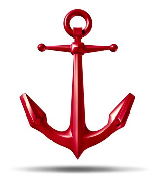Red Anchor clipart