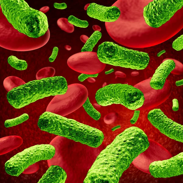 Bactérias Infecção sanguínea — Fotografia de Stock
