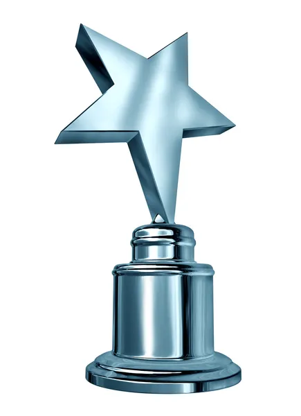 Silver Star Award — Stock Photo, Image