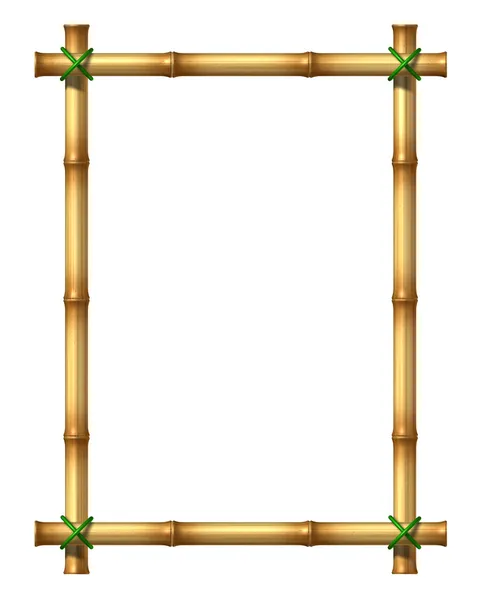 Quadro em branco de bambu — Fotografia de Stock