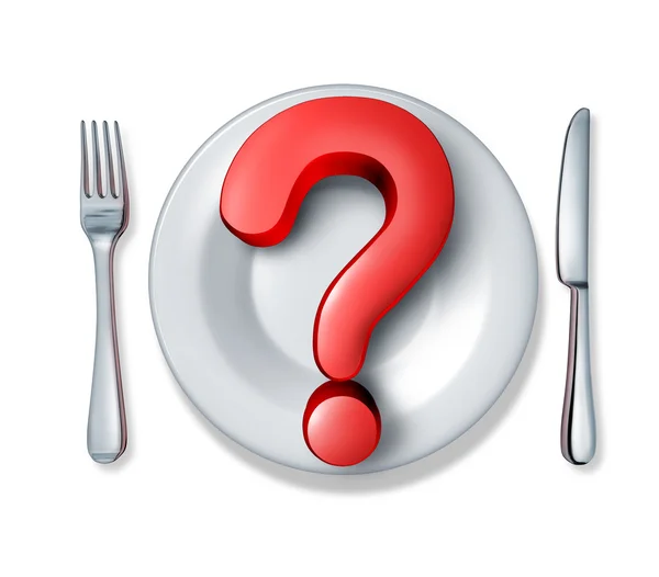 Food questions — Stock Photo, Image