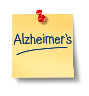 Alzheimer Reminder Office Note clipart