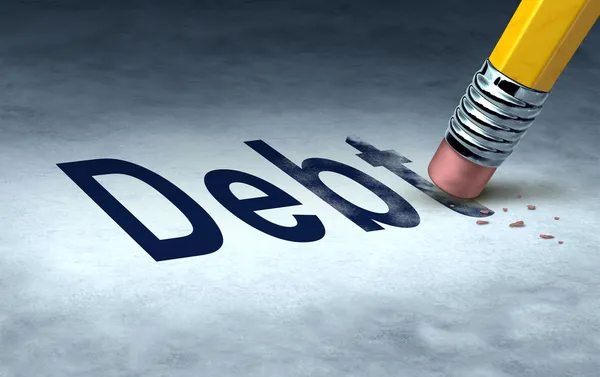 Apagamento da dívida — Fotografia de Stock