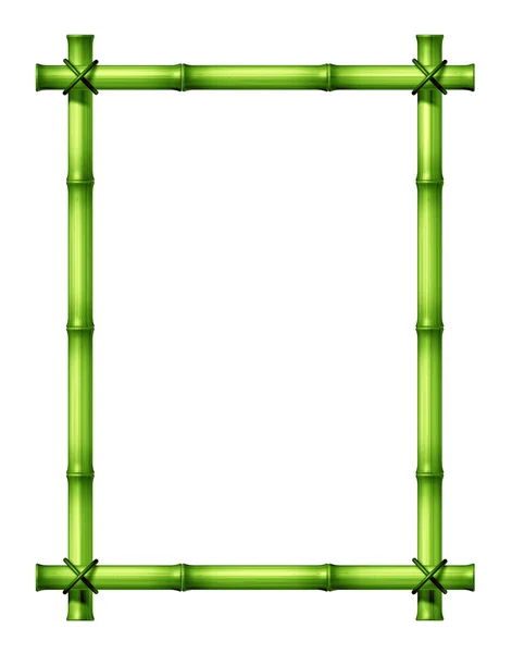 Rámeček zelený bambus — Stock fotografie